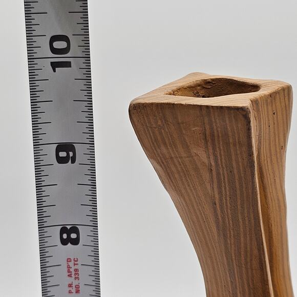 Vintage Mid-Century Art Deco Mermaid & Pinup Sculptures–Faux Wood Ceramic Vases - Picture 10 of 10